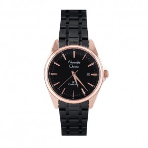 Alexandre Christie AC 8661 Rosegold Black Lady LDBBRBA